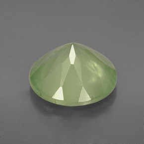 Prehnite naturale verde da 5,31 ct, trasparente, trasparente/traslucido