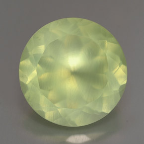 Prehnite naturale verde da 5,64 ct, trasparente, trasparente/traslucido