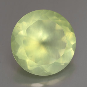 Prehnite naturale verde da 5,64 ct, trasparente, trasparente/traslucido