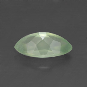 Prehnite naturale verde da 1,19 ct, trasparente, trasparente/traslucido