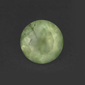 Prehnite naturale verde da 5,83 ct, trasparente, trasparente/traslucido