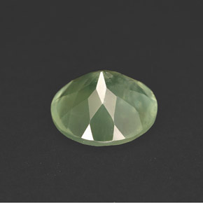 Prehnite naturale verde da 5,83 ct, trasparente, trasparente/traslucido