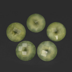 Prehnite naturale verde da  ct, trasparente, trasparente/traslucido