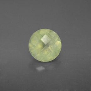 Prehnite naturale verde da 1,94 ct, trasparente, trasparente/traslucido