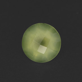 Prehnite naturale verde da 1,81 ct, trasparente, trasparente/traslucido