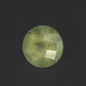 Prehnite naturale verde da 1,99 ct, trasparente, trasparente/traslucido