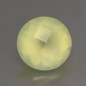 Prehnite naturale verde da 1,77 ct, trasparente, trasparente/traslucido