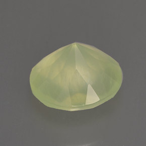 Prehnite naturale verde da 1,77 ct, trasparente, trasparente/traslucido