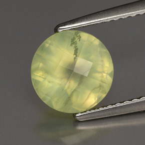 Prehnite naturale verde da 1,94 ct, trasparente, trasparente/traslucido