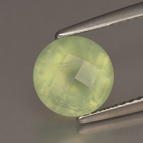 Prehnite naturale verde da 1,94 ct, trasparente, trasparente/traslucido
