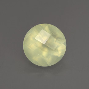 Prehnite naturale verde da 1,86 ct, trasparente, trasparente/traslucido