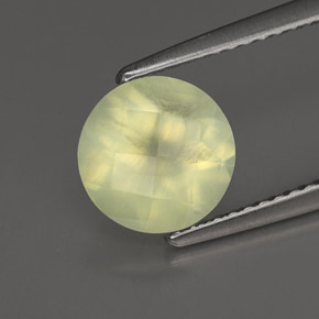 Prehnite naturale verde da 1,86 ct, trasparente, trasparente/traslucido