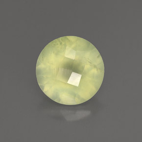 Prehnite naturale verde da 1,87 ct, trasparente, trasparente/traslucido