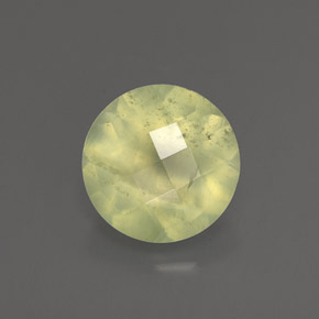 Prehnite naturale verde da 1,91 ct, trasparente, trasparente/traslucido
