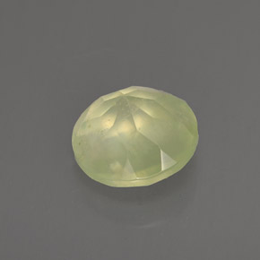 Prehnite naturale verde da 1,91 ct, trasparente, trasparente/traslucido