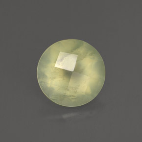 Prehnite Verde naturale da 1.73 ct, Trasparente, Trasparente/Traslucido
