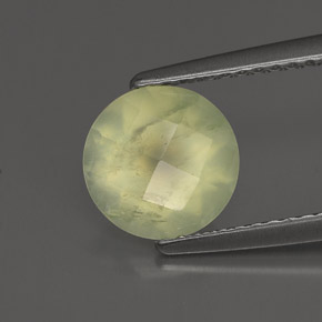 Prehnite Verde naturale da 1.73 ct, Trasparente, Trasparente/Traslucido