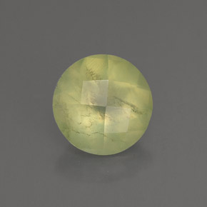 Prehnite naturale verde da 1,91 ct, trasparente, trasparente/traslucido
