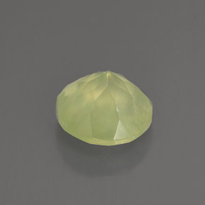 Prehnite naturale verde da 1,91 ct, trasparente, trasparente/traslucido