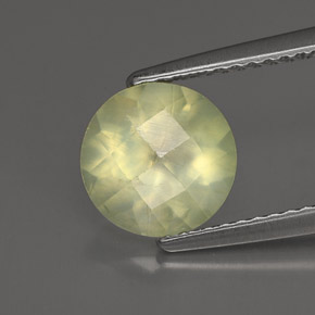 Prehnite Verde naturale da 1.80 ct, Trasparente, Trasparente/Traslucido