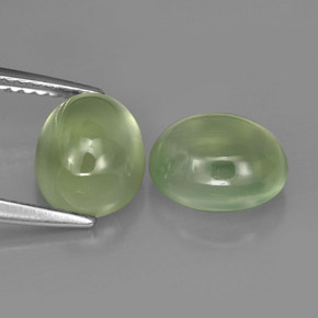 Prehnite naturale verde da  ct, trasparente, trasparente/traslucido
