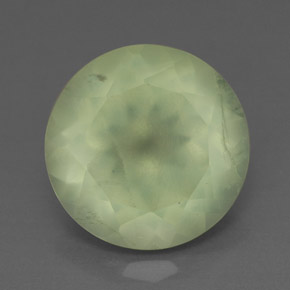 Prehnite naturale verde da 5,54 ct, trasparente, trasparente/traslucido