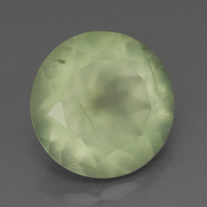 Prehnite naturale verde da 5,54 ct, trasparente, trasparente/traslucido