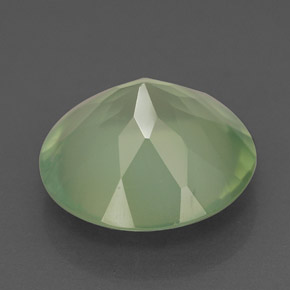 Prehnite naturale verde da 5,54 ct, trasparente, trasparente/traslucido