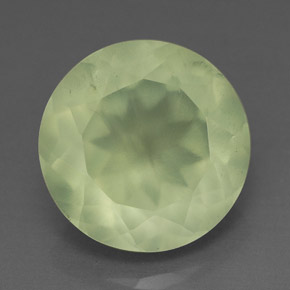 Prehnite naturale verde da 5,88 ct, trasparente, trasparente/traslucido