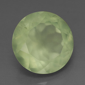Prehnite naturale verde da 5,88 ct, trasparente, trasparente/traslucido