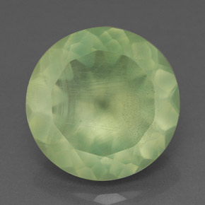 Prehnite naturale verde da 5,66 ct, trasparente, trasparente/traslucido