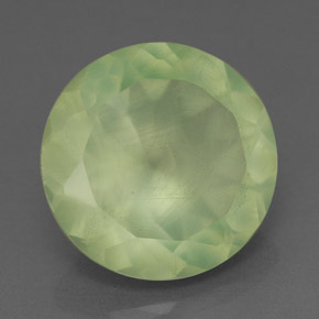 Prehnite naturale verde da 5,66 ct, trasparente, trasparente/traslucido