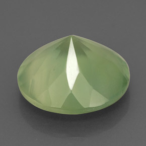 Prehnite naturale verde da 5,66 ct, trasparente, trasparente/traslucido