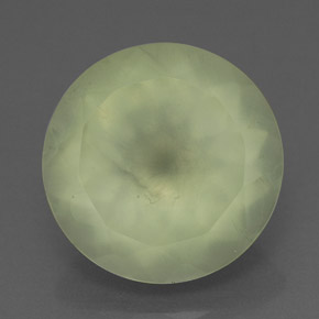 Prehnite naturale verde da 6,05 ct, trasparente, trasparente/traslucido