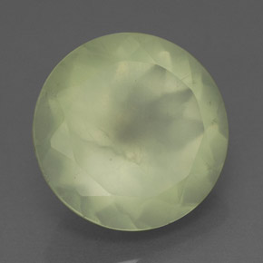 Prehnite naturale verde da 6,05 ct, trasparente, trasparente/traslucido