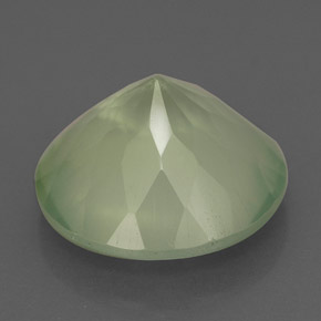Prehnite naturale verde da 6,05 ct, trasparente, trasparente/traslucido