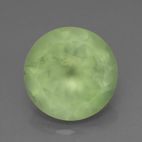 Prehnite naturale verde da 5,72 ct, trasparente, trasparente/traslucido