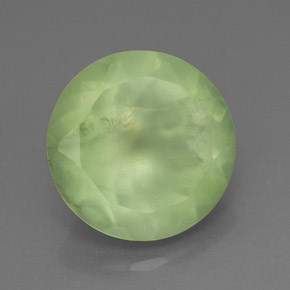 Prehnite naturale verde da 5,72 ct, trasparente, trasparente/traslucido