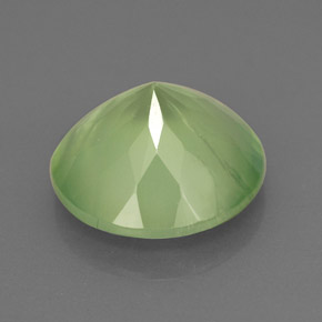 Prehnite naturale verde da 5,72 ct, trasparente, trasparente/traslucido