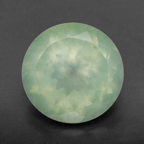 Prehnite naturale verde da 6,09 ct, trasparente, trasparente/traslucido