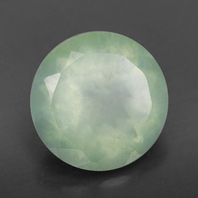 Prehnite naturale verde da 6,09 ct, trasparente, trasparente/traslucido