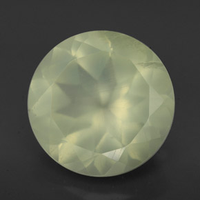 Prehnite naturale verde da 5,62 ct, trasparente, trasparente/traslucido