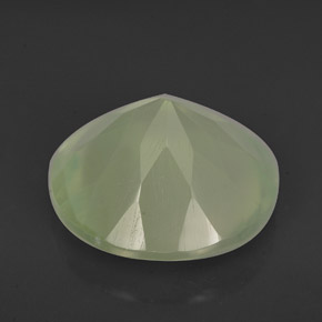 Prehnite naturale verde da 5,62 ct, trasparente, trasparente/traslucido