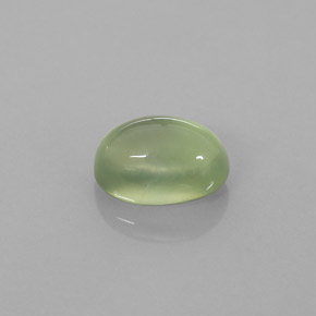 Prehnite Verde naturale da 3.48 ct, Taglio ovale, Traslucido