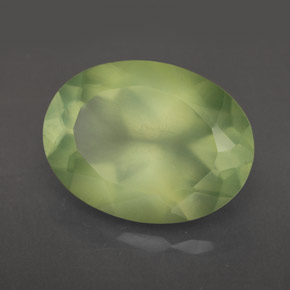 Prehnite naturale verde da 8,93 ct, trasparente, trasparente/traslucido