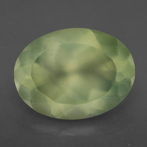 Prehnite naturale verde da 9,03 ct, trasparente, trasparente/traslucido