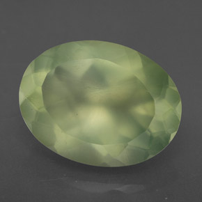 Prehnite naturale verde da 9,03 ct, trasparente, trasparente/traslucido