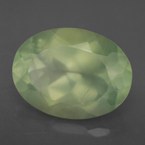 Prehnite naturale verde da 9,24 ct, trasparente, trasparente/traslucido