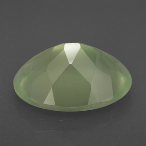 Prehnite naturale verde da 9,24 ct, trasparente, trasparente/traslucido