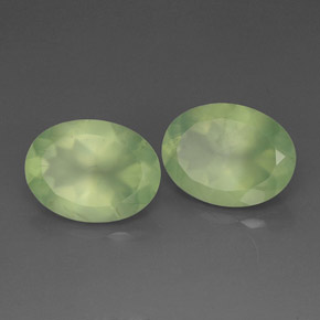 Gemme di Prehnite Verde lime naturale da  ct, Trasparente, Trasparente/Traslucido